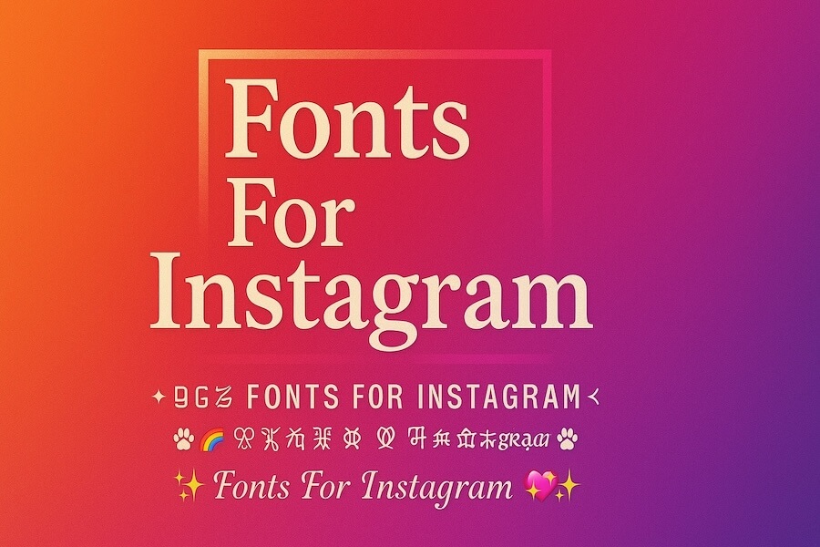 fancy fonts instagram